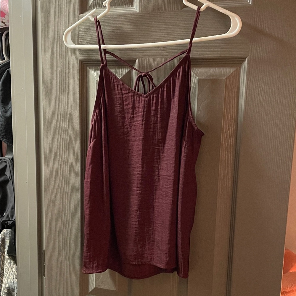 Elegant Burgundy Women's Top